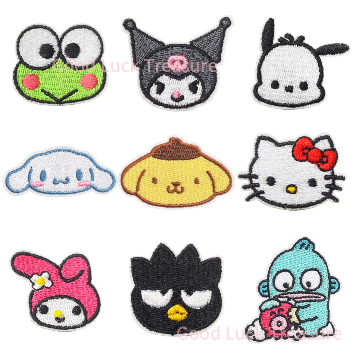 Streetwear Brand Stickers - Nuovi Patch Ricamati Termoadesivi Sanrio Kawaii,