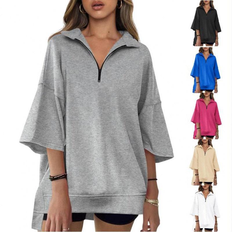 Streetwear Brand Collection - Felpa da donna con scollo a
