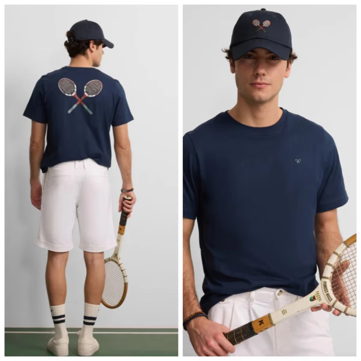 Streetwear Brand Collection - Collezione Tennis Classica, T-Shirt di Tendenza