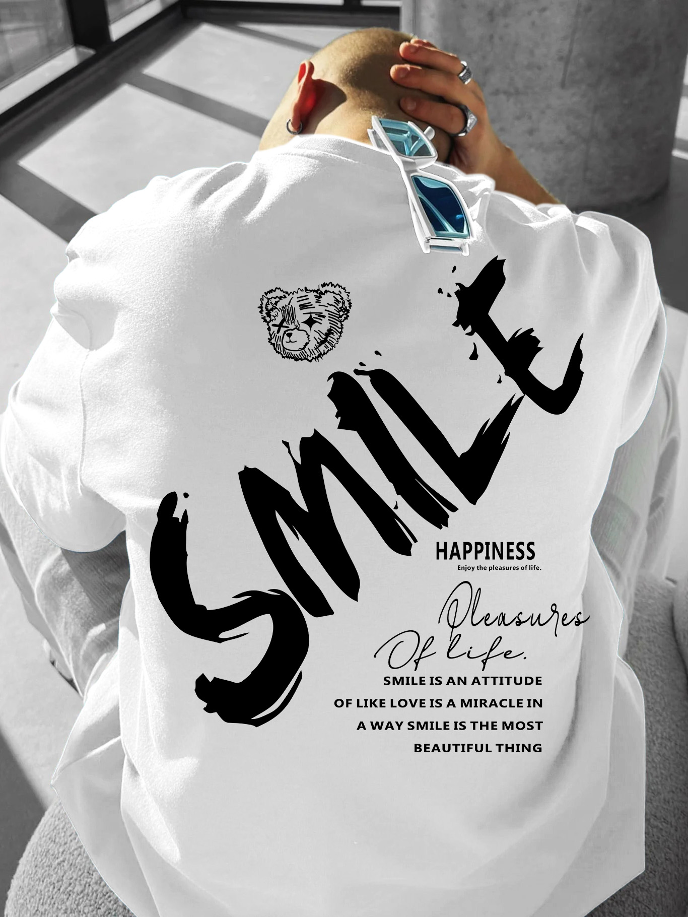 Streetwear Brand Quotes - T-shirt Oversize da Uomo Streetwear con
