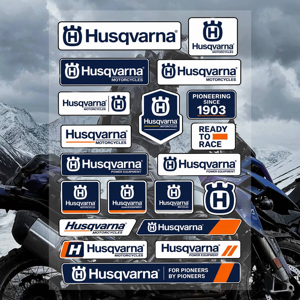 Streetwear Brand Stickers - Set di Adesivi A-Husq-svasr-na Streetwear, Decalcomanie
