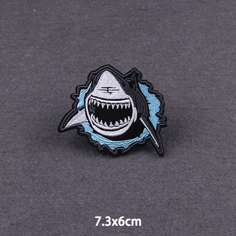 PUNK Animale Squalo Toppe fusi - Streetwear Brand Stickers recensione e prezzo