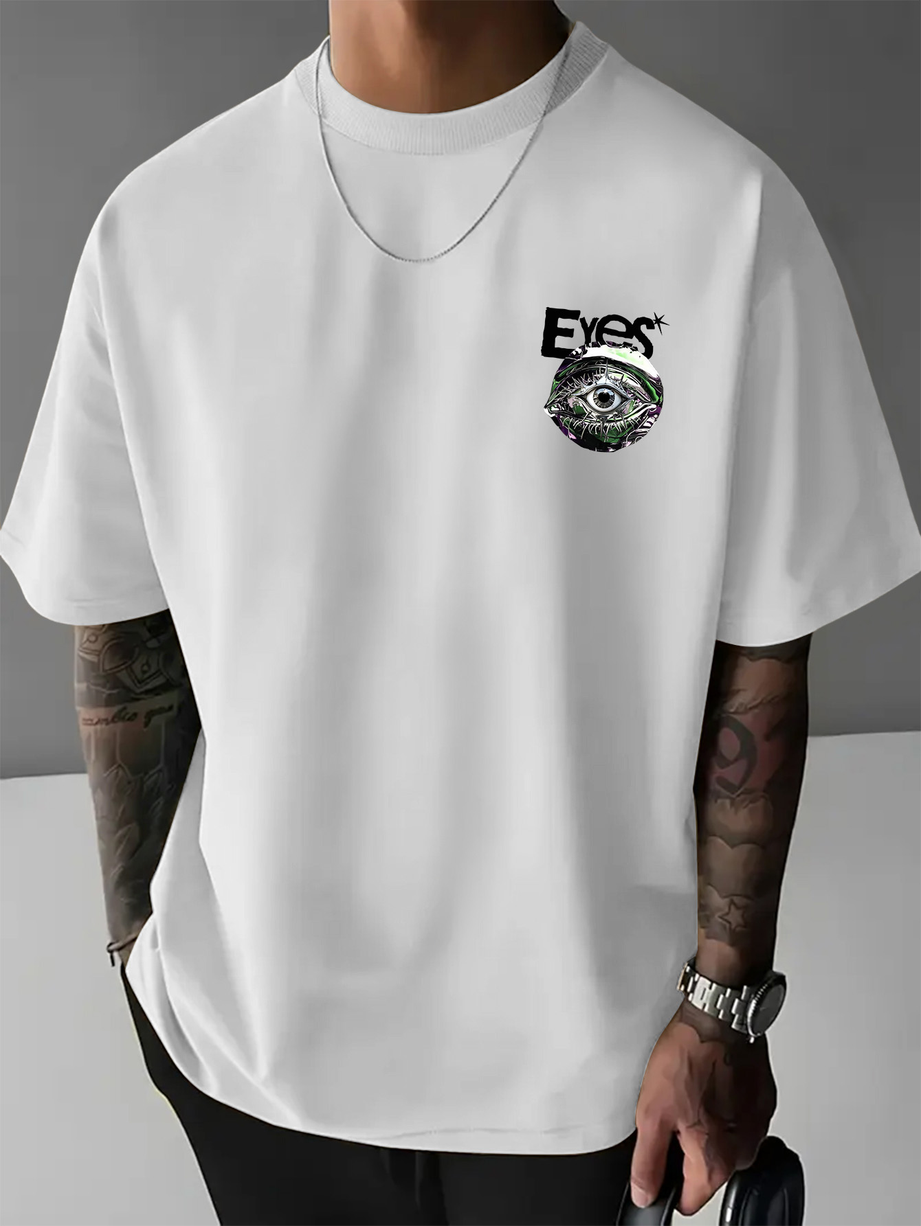 T-shirt Oversize da Uomo New Y - Streetwear Brand With Eye recensione e prezzo