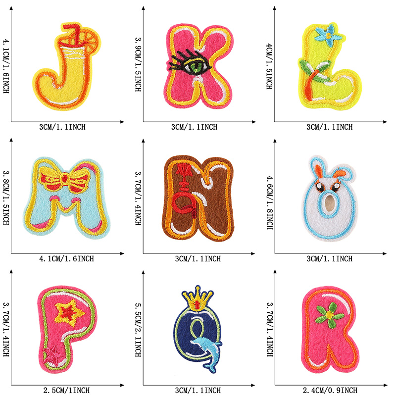 26 pz/set Sfuso Lettera Patch  - Streetwear Brand Stickers recensione e prezzo