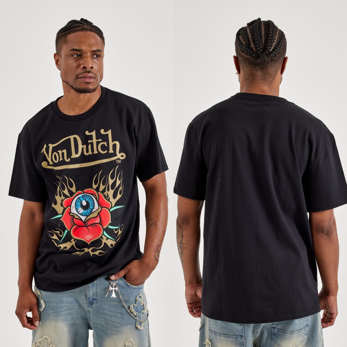 T-shirt Rose Eyes Von Motorcyc - Streetwear Brand With Eye recensione e prezzo